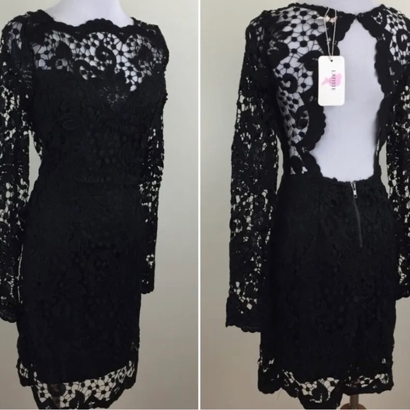 L'ATISTE Dresses & Skirts - L’ATISTE by Amy Black Lace Dress